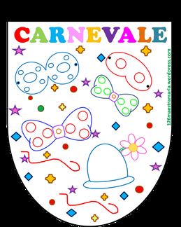 Carnevale: disegni e bandierine Carnevale: disegni e bandierine