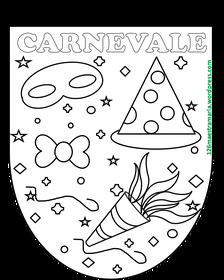 Carnevale: disegni e bandierine Carnevale: disegni e bandierine