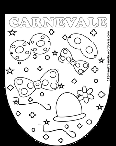 Carnevale: disegni e bandierine Carnevale: disegni e bandierine