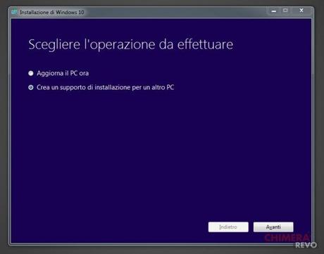 Installare Windows 10 da USB Installare Windows 10 da USB