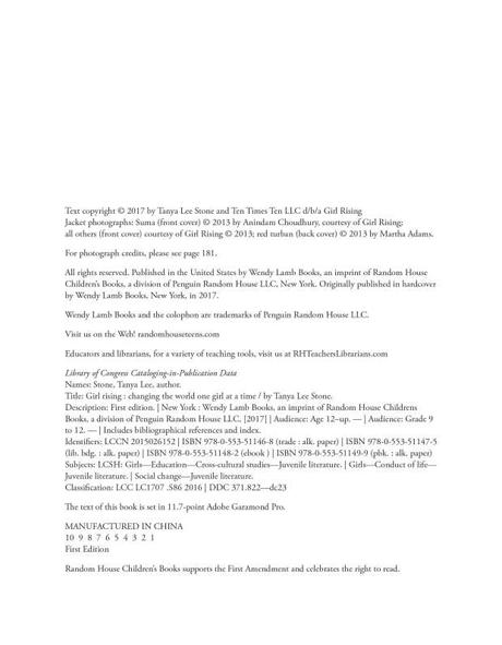 GIRL RISING – A documentary and a book GIRL RISING – A documentary and a book