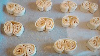 Ventagli di pasta sfoglia dolci Ventagli di pasta sfoglia dolci