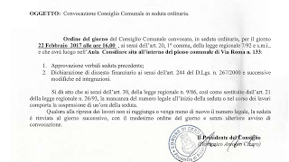 Dichiarazione di dissesto del comune di Cerda al consiglio comunale. Dichiarazione di dissesto del comune di Cerda al consiglio comunale.
