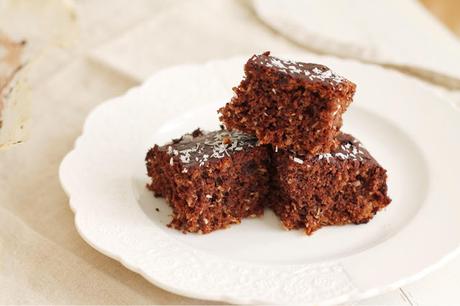 Quadrotti al caffè con cacao e cocco Quadrotti al caffè con cacao e cocco
