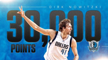 NBA – 07/03/2017: Nowitzki scrive una leggenda da 30.000 punti, career-high Westbrook, ma non basta Dirk Nowitzki - © 2017 twitter/ESPNstatsinfo