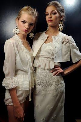 Dolce & Gabbana backstage primavera estate 2011