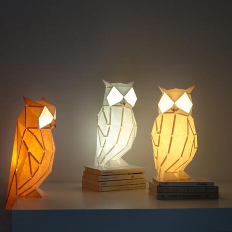 DESIGN: Le lampade di carta di Owl Paperlamps ispirate agli origami DESIGN: Le lampade di carta di Owl Paperlamps ispirate agli origami