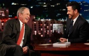 E sugli UFO George W. Bush non risponde… L'EX PRESIDENTE BUSH OSPITE DEL TALK SHOW DI JIMMY KIMMEL