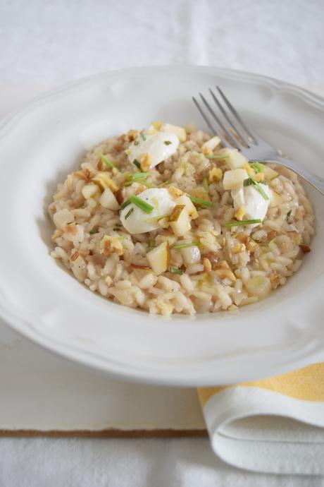riso carnaroli semilavorato pere, noci e fermentino riso carnaroli semilavorato pere, noci e fermentino