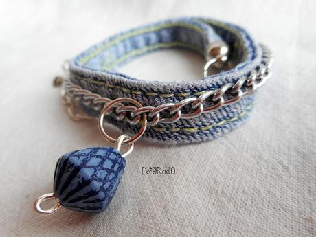 Bijoux con le cuciture e i passanti dei jeans parure jeans 3