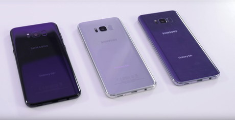 I colori attualmente disponibili per Samsung S8 e S8 Plus: Midnight black, Arctic Silver e Orchid Gray I tre colori del Samsung S8