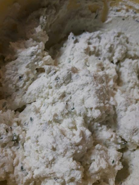 Fagottini di ricotta di Asiago su crema di asparagi verdi Fagottini di ricotta di Asiago su crema di asparagi verdi