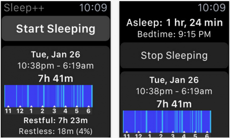 La top 4 delle migliori applicazioni per Apple Watch Applicazione Sleep++