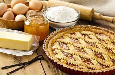 Crostata di albiccocche con farina integrale Crostata di albiccocche con farina integrale
