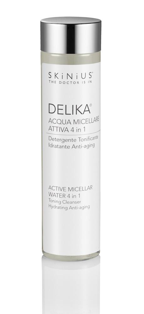 SKiNiUS presenta Delika la nuova acqua micellare attiva 4 in 1 Skinius Delika