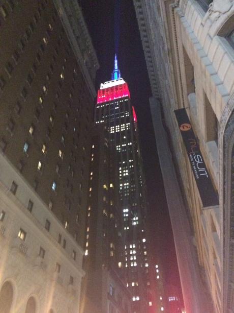Viaggio a New York Empire state Building illuminato