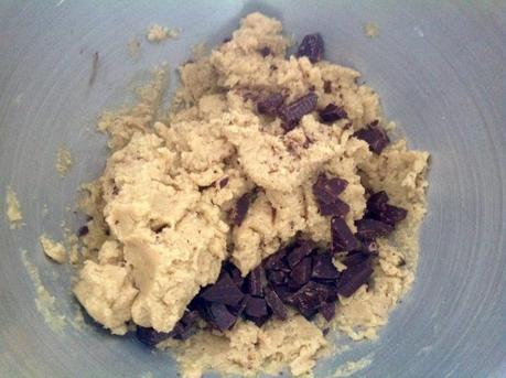 Biscotti con farina di avena e scaglie di cioccolato senza burro Biscotti con farina di avena e scaglie di cioccolato senza burro