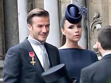 David e Victoria Beckham al Royal Wedding