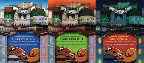 Edito da Curci - Concerti  per violino N 3 , 4 , 5 di Mozart nella revisione di Salvatore Accardo