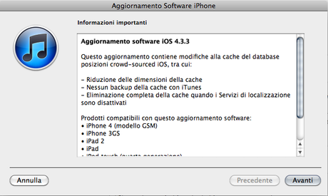Rilasciato iOS 4.3.3 !!
