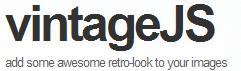 vintageJS: Applicare facilmente un effetto retro e vintage alle vostre foto [Web App]