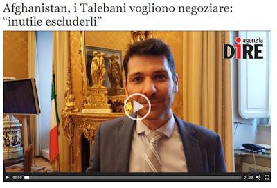 Intervista a C. Bertolotti. Afghanistan, i talebani vogliono negoziare: http://www.dire.it/17-06-2017/128544-afghanistan-talebani-vogliono-negoziare-inutile-escluderli/