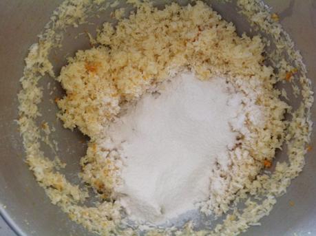 Biscotti al cocco e scaglie di cioccolato al profumo di arancia Biscotti al cocco e scaglie di cioccolato al profumo di arancia