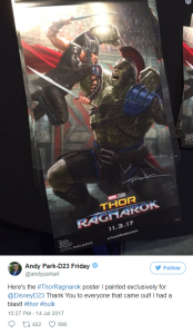 Thor: Ragnarok Ecco Il Poster Mostrato Alla D23 Expo Thor: Ragnarok Ecco Il Poster Mostrato Alla D23 Expo