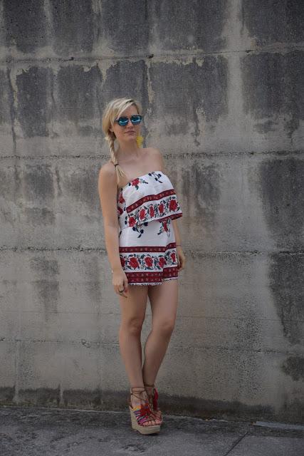 outfit romper outfit jumpsuit come indossare una jumpsuit outfit rompers come indossare la romper idee outfit romper outfit luglio 2017 outfit estivi estate 2017 mariafelicia magno fashion blogger colorblock by felym fashion blog italiani fashion blogger italiane blog di moda