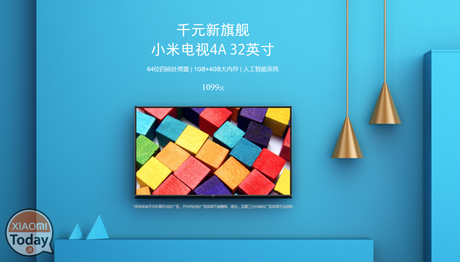 E’ ufficiale: presentata la nuova Xiaomi Mi TV 4A da 32 pollici ad un prezzo super E’ ufficiale: presentata la nuova Xiaomi Mi TV 4A da 32 pollici ad un prezzo super