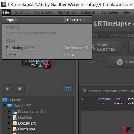 Elaborazione di sequenze time-lapse in LRTimelapse – ChimeraRevo Elaborazione di sequenze time-lapse in LRTimelapse – ChimeraRevo