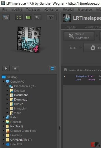 Elaborazione di sequenze time-lapse in LRTimelapse – ChimeraRevo Elaborazione di sequenze time-lapse in LRTimelapse – ChimeraRevo