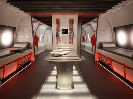 DESIGN: Nike e Teague | 'The Athlete's Plane' DESIGN: Nike e Teague | 'The Athlete's Plane'