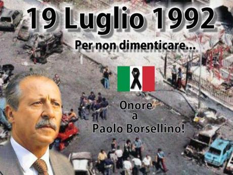 Paolo Emanuele Borsellino (Palermo, 19 gennaio 1940 – Palermo, 19 luglio 1992) Immagine correlata