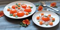 Aspic di melone con chantilly di prosciutto Aspic di melone con chantilly di prosciutto