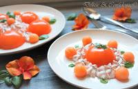 Aspic di melone con chantilly di prosciutto Aspic di melone con chantilly di prosciutto
