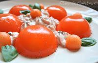 Aspic di melone con chantilly di prosciutto Aspic di melone con chantilly di prosciutto