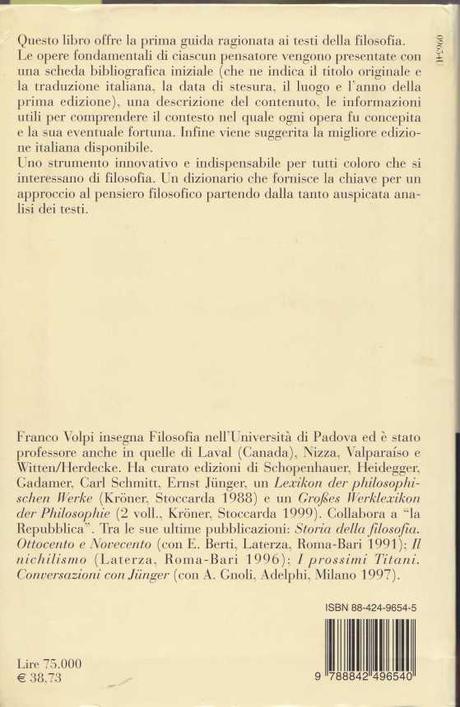 Severino Emanuele, in Franco Volpi, Dizionario delle opere filosofiche, Bruno Mondadori, 2000, pagg. 992-995 Severino Emanuele, in Franco Volpi, Dizionario delle opere filosofiche, Bruno Mondadori, 2000, pagg. 992-995