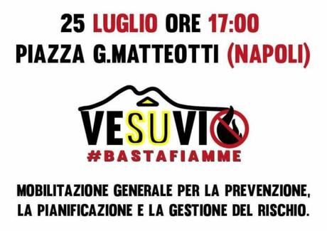 Vesuvio, #bastafiamme: mobilitazione generale dei Vesuviani contro i roghi Vesuvio, #bastafiamme: mobilitazione generale dei Vesuviani contro i roghi