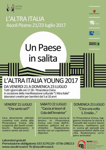 L’Altra Italia Young – Laboratori creativi gratuiti per bambini ad Ascoli Piceno L’Altra Italia Young – Laboratori creativi gratuiti per bambini ad Ascoli Piceno
