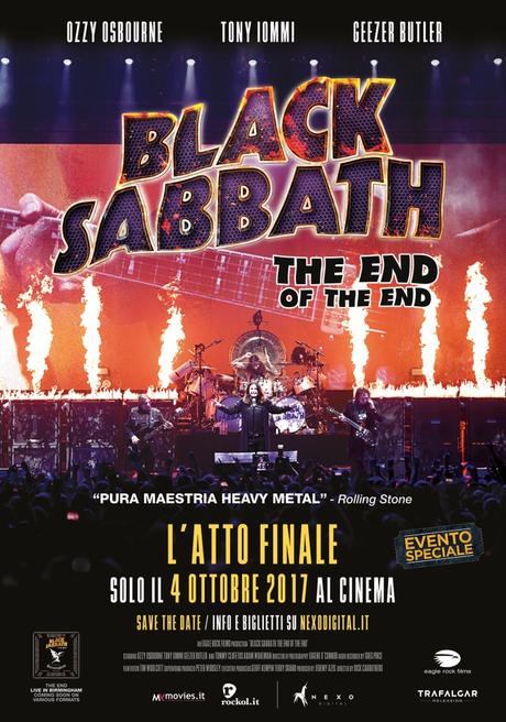 Arriva al cinema l’ultimo grande evento della più famosa band metal di tutti i tempi, Black Sabbath: The End of The End Arriva al cinema l’ultimo grande evento della più famosa band metal di tutti i tempi, Black Sabbath: The End of The End