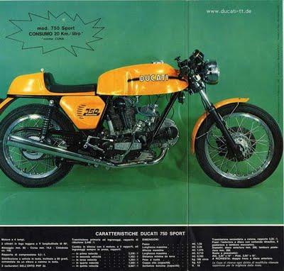 Vintage Brochures: Ducati 750 Sport 1973