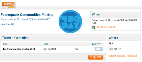 Foursquare Communities Meetup 10 Giugno 2011