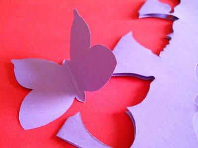 Decorare una parete con le farfalle / Decorating with butterflies