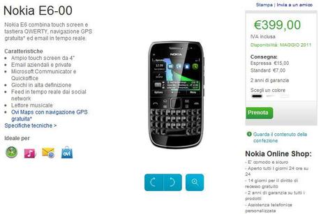 Nokia X7 e E6 prenotabili sul Nokia Shop Online