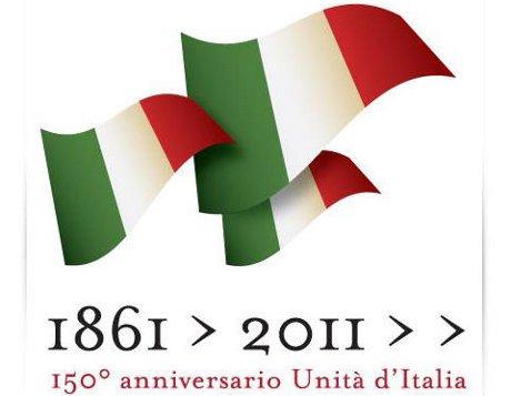 Logo dei 150 anni dell'unità d'Italia