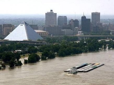 Memphis sotto l'acqua (Foto KeyStone)
