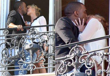 Kanye West scatenato a Cannes con Kate Upton