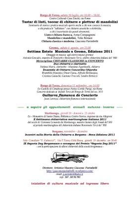 Rassegna Bergamo Chitarra 2011 Rassegna Bergamo Chitarra 2011