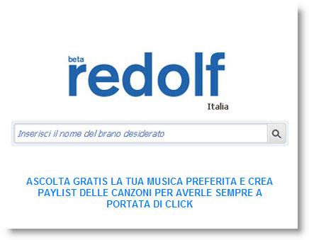 Redolf: ascolta la tua musica preferita in un click